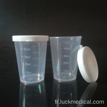 Plastique jetable mesurant 60 ml de médicament